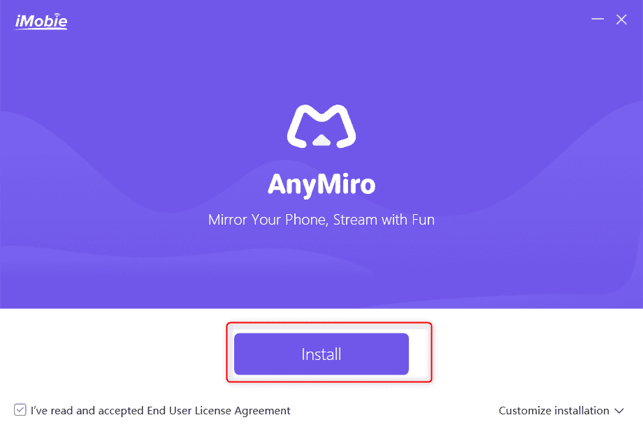 AnyMiroをインストール