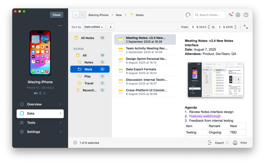 iMazing V3.4アップデート-メモ