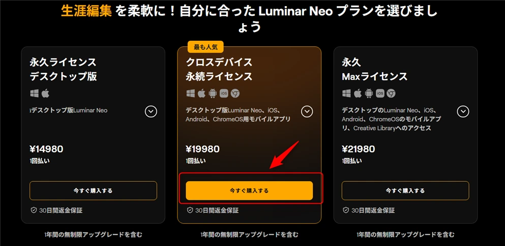 Luminar Neoクーポンの使い方-1