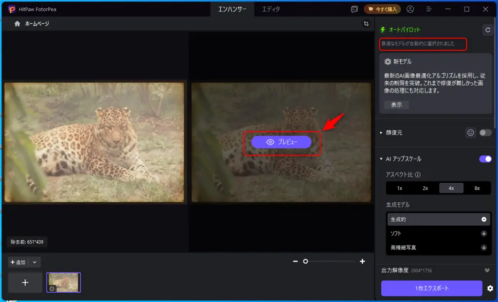 HitPaw FotorPeaでAI高画質化-2