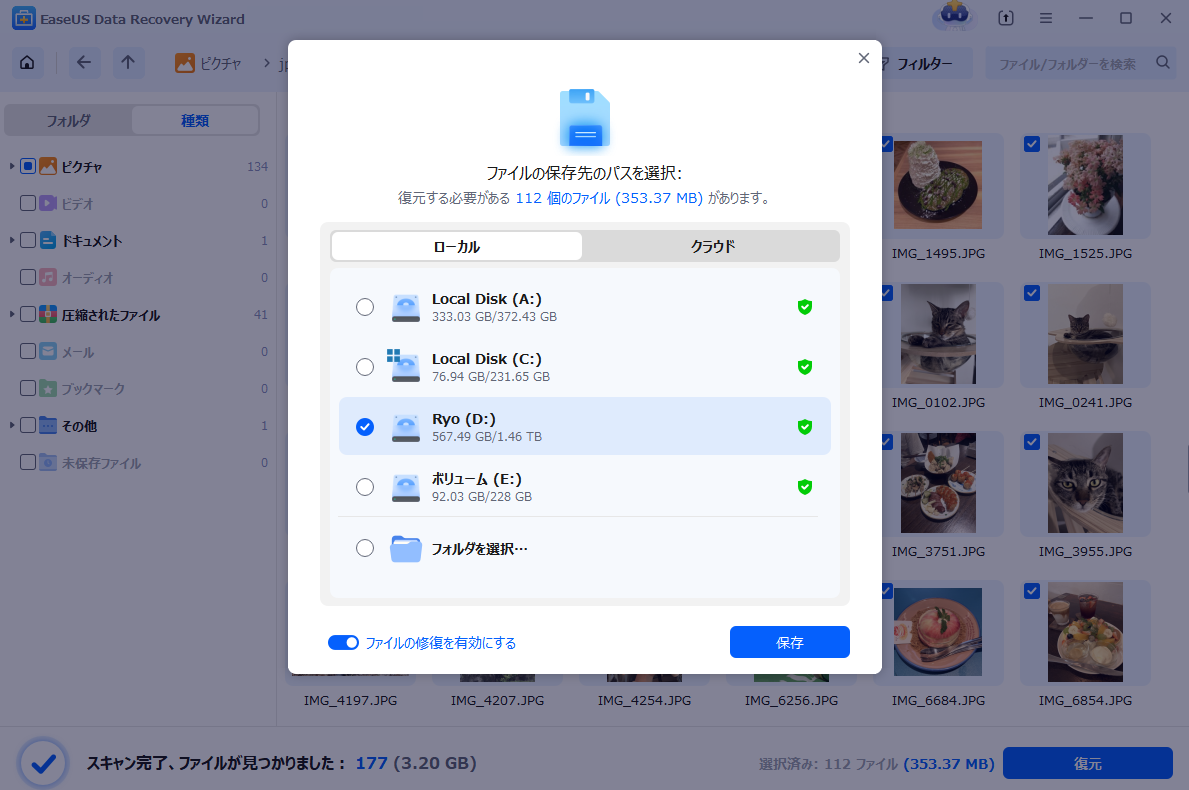 EaseUS Data Recovery WizardでSDカードデータ復元-3