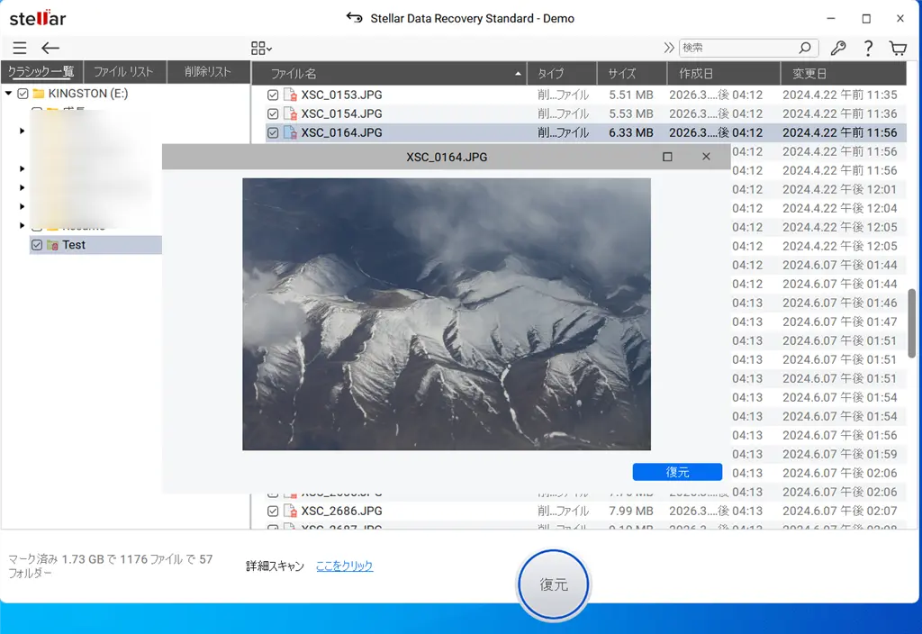 Stellar Data Recovery-データをプレビュー